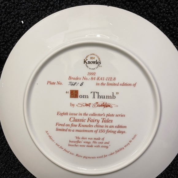 Edwin M. Knowles “Classic Fairy Tales” series collectible china plates - Picture 5 of 16